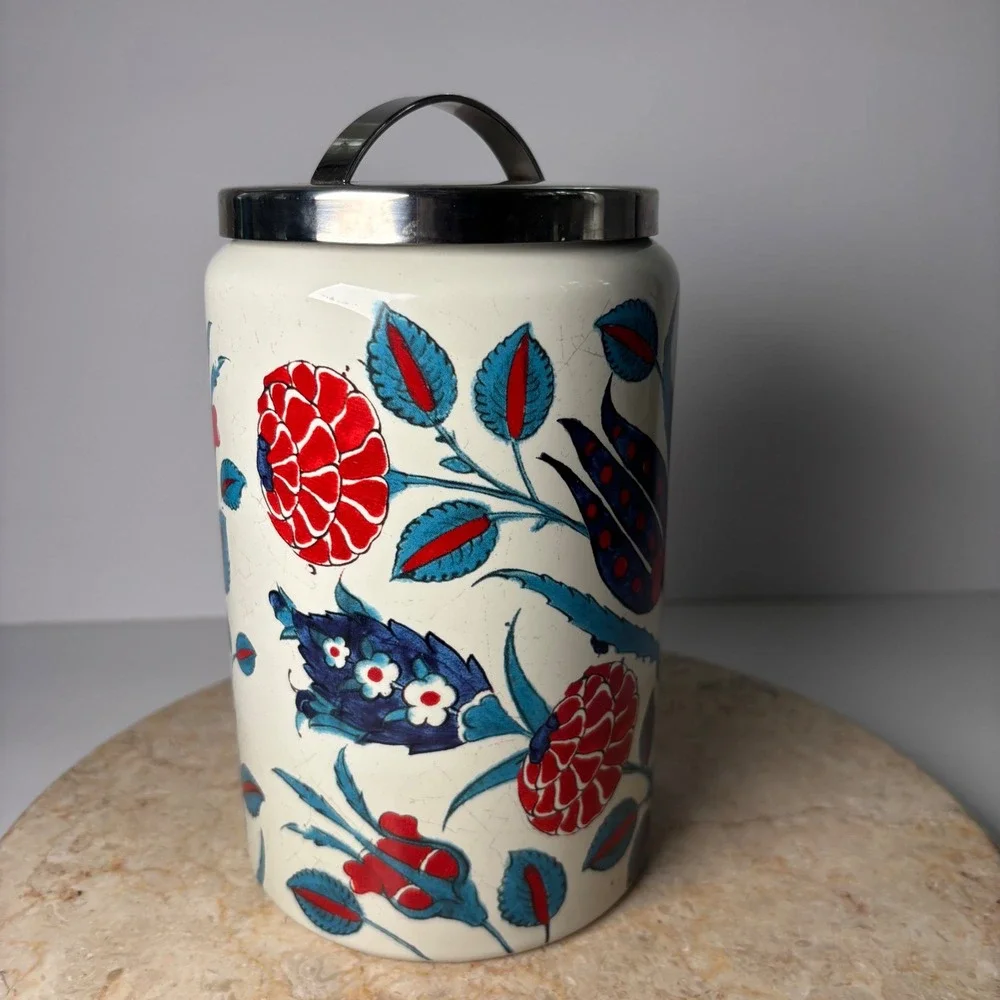 Williams Sonoma Ceramic Canister 7